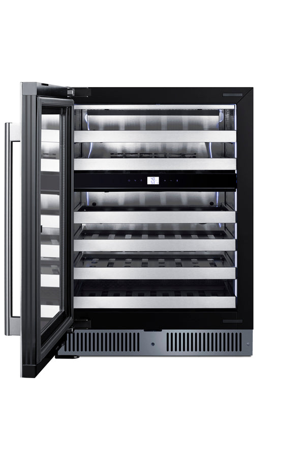 Accucold 24" Wide Premium Dual Zone Undercounter Wine Cellar (Model CL244WC2LHD)