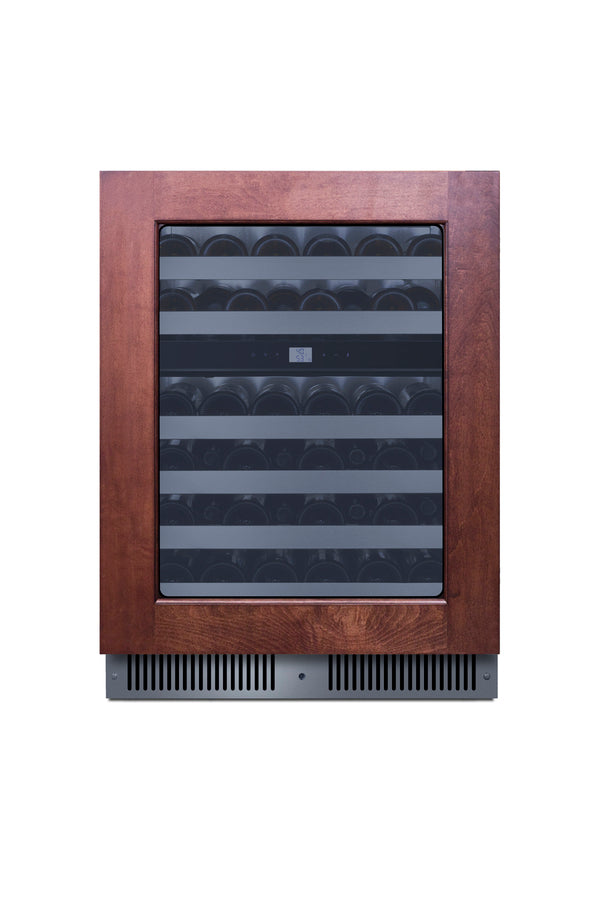 24" Wide Premium Dual Zone Undercounter Wine Cellar with Panel-ready Glass Door (Model CL244WC2PNR)