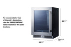 Accucold 24" Wide Premium Built-in Undercounter Beverage Center (Model CL24BV1LHD)