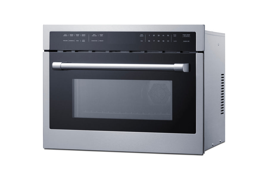 24" Wide 115v Built-in Speed Oven with Convection, Microwave, and Standard Oven Settings in a Stainless Steel and Glass Secondary image