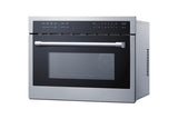 Accucold 24" Wide 115v Built-in Speed Oven with Convection, Microwave, and Standard Oven Settings in a Stainless Steel and Glass