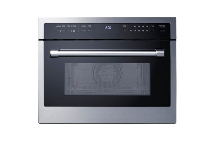 Accucold 24" Wide 115v Built-in Speed Oven with Convection, Microwave, and Standard Oven Settings in a Stainless Steel and Glass