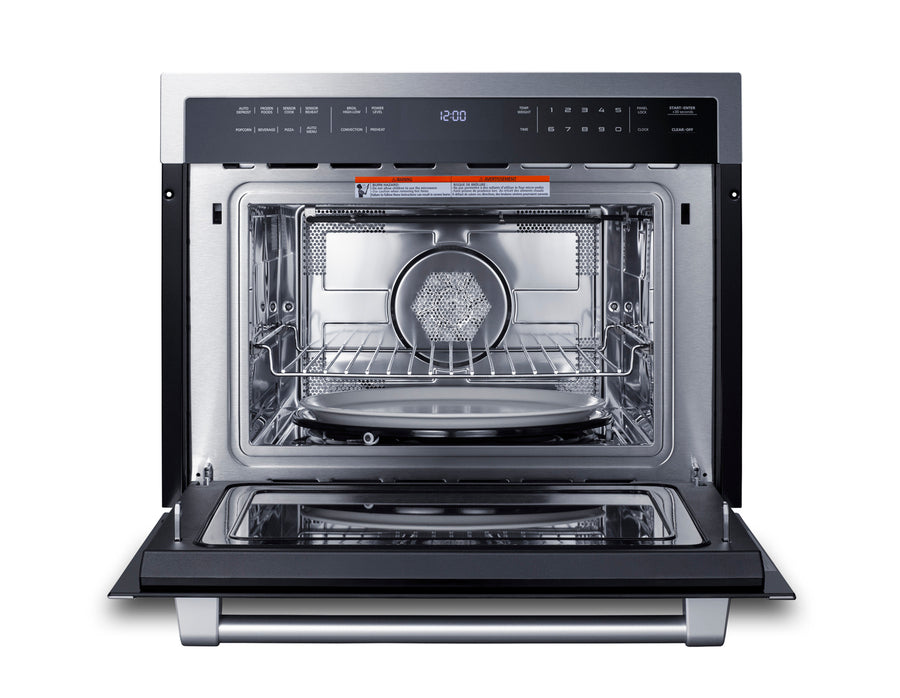 Accucold 24" Wide 115v Built-in Speed Oven with Convection, Microwave, and Standard Oven Settings in a Stainless Steel and Glass