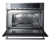 24" Wide Built-in Speed Oven with Convection, Microwave, and Standard Oven Settings in a Stainless Steel and Glass Finis