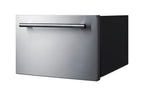 18" Wide Single Drawer Cooler for Built-in Installation, Panel-ready Stainless Steel Drawer Front - Angle