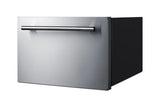 18" Wide Single Drawer Cooler for Built-in Installation, Panel-ready Stainless Steel Drawer Front - Angle