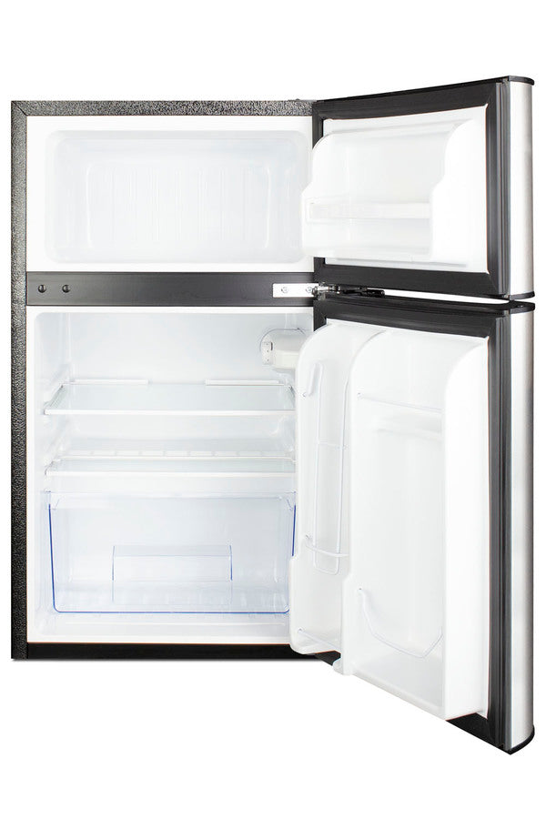 19" Wide 2-Door Refrigerator-Freezer, ADA Height, ADA (Model CP34BSSADA) - Open
