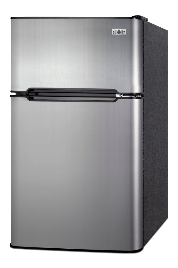 Accucold ENERGY STAR certified counter height 2-door refrigerator-freezer with stainless – CP34BSS - Angle