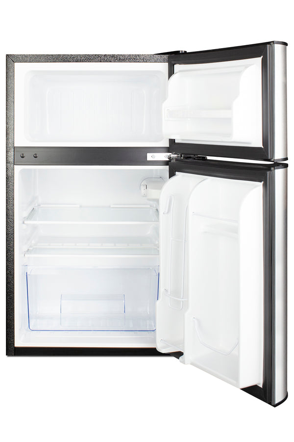Accucold ENERGY STAR certified counter height 2-door refrigerator-freezer with stainless – CP34BSS - Open