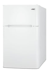 Accucold ENERGY STAR certified counter height 2-door refrigerator-freezer in white, Left Hinge, ADA – CP34WADALHD - Angle