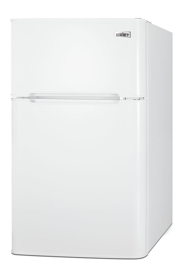 Accucold ENERGY STAR certified counter height 2-door refrigerator-freezer in white, Left Hinge, ADA – CP34WADALHD - Angle