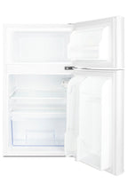 Accucold ENERGY STAR certified counter height 2-door refrigerator-freezer in white, Left Hinge, ADA – CP34WADALHD - Open