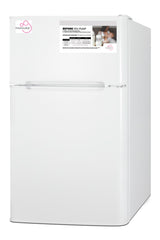 19" Wide MOMCUBE Refrigerator-Freezer - Angle