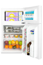 Accucold ENERGY STAR certified counter height 2-door refrigerator-freezer in white – CP34W