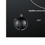 12" Wide 115V 1-Burner Radiant Cooktop
