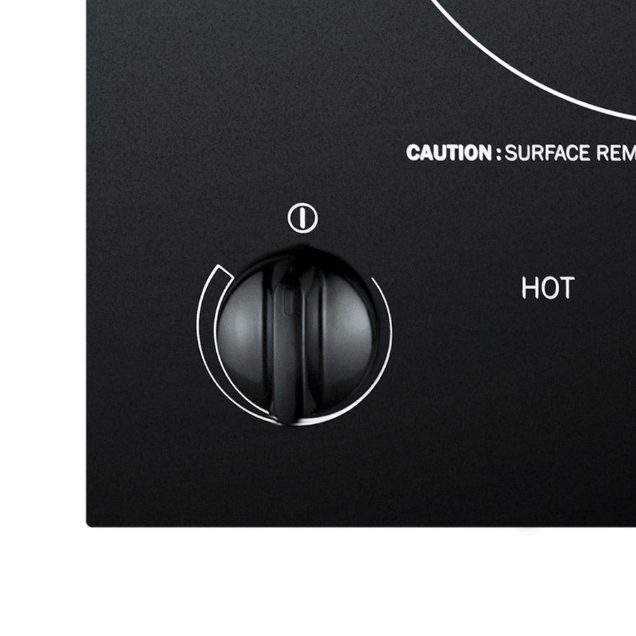 12" Wide 115V 1-Burner Radiant Cooktop