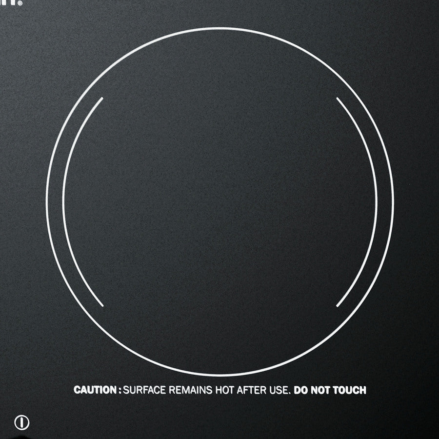 12" Wide 115V 1-Burner Radiant Cooktop