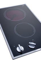 Accucold 2-burner 120V radiant cooktop in black ceramic glass with cord included