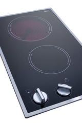 Accucold 2-burner 120V radiant cooktop in black ceramic glass with cord included