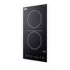 12" Wide 115V 2-Burner Radiant Cooktop (Model CR2B15T1B)