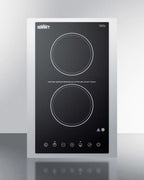 12" Wide 115V 2-Burner Radiant Cooktop (Model CR2B15T1B)