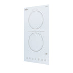 15" Wide 115V 2-Burner Radiant Cooktop (Model CR2B15T2WTK15) - Angle