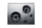 Accucold 21" Wide 230V 2-Burner Coil Cooktop