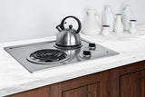 Accucold 21" Wide 230V 2-Burner Coil Cooktop