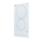 12" Wide 230V 2-Burner Radiant Cooktop (Model CR2B23T4W) - Angle