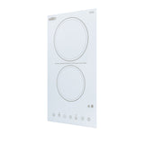 12" Wide 230V 2-Burner Radiant Cooktop (Model CR2B23T4W) - Angle