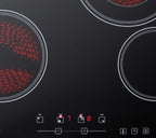 24" Wide 230V 4-Burner Radiant Cooktop (Model CR4B23T5B)