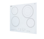 24" Wide 230V 4-Burner Radiant Cooktop (Model CR4B23T6W) - Angle
