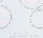 24" Wide 230V 4-Burner Radiant Cooktop (Model CR4B23T6W) - Detail