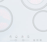 24" Wide 230V 4-Burner Radiant Cooktop (Model CR4B23T6W) - Detail