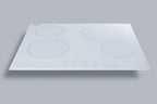 24" Wide 230V 4-Burner Radiant Cooktop (Model CR4B23T6W) - Hero