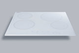 24" Wide 230V 4-Burner Radiant Cooktop (Model CR4B23T6W) - Hero