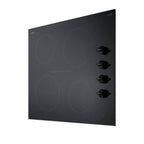 24" Wide 4-burner Smooth-top Cooktop in Black