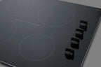 24" Wide 4-burner Smooth-top Cooktop in Black
