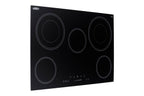 30" Wide 5-burner Smooth-top Cooktop in Black with Touch Controls