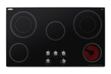 Accucold 36" Wide Smooth-top 5-burner Radiant Cooktop in Black Glass