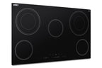 36" Wide 5-burner Smooth-top Cooktop in Black with Touch Controls