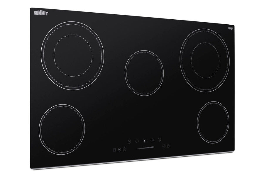 36" Wide 5-burner Smooth-top Cooktop in Black with Touch Controls