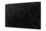 36" Wide 5-burner Smooth-top Cooktop in Black with Touch Controls