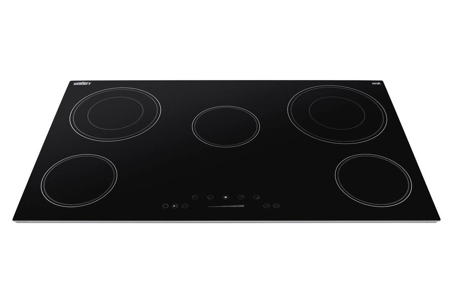 36" Wide 5-burner Smooth-top Cooktop in Black with Touch Controls