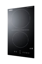 230V 2-burner radiant black cooktop with digital touch controls and safety 30 minute auto shutoff for hotel use