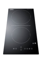 230V 2-burner radiant black cooktop with digital touch controls and safety 30 minute auto shutoff for hotel use