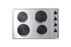 30" Wide 4-burner Solid Disk Cooktop in Stainless Steel
