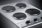 30" Wide 4-burner Solid Disk Cooktop in Stainless Steel