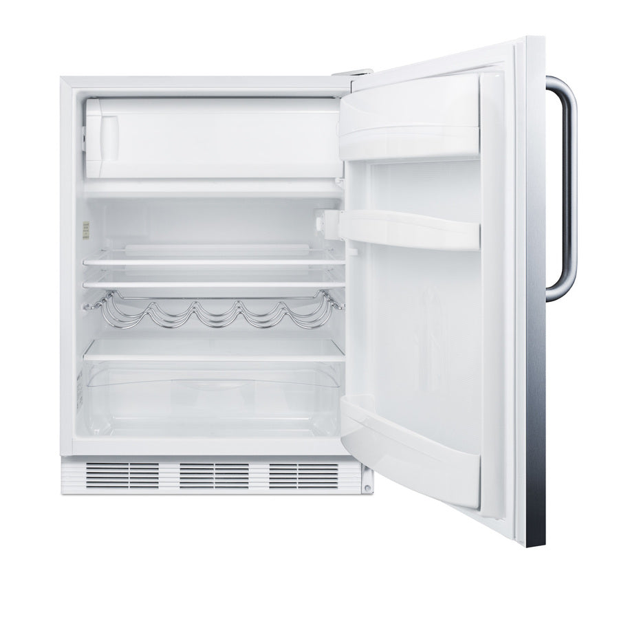 24" Wide Built-In Refrigerator-Freezer (Model CT661WBISSTB)