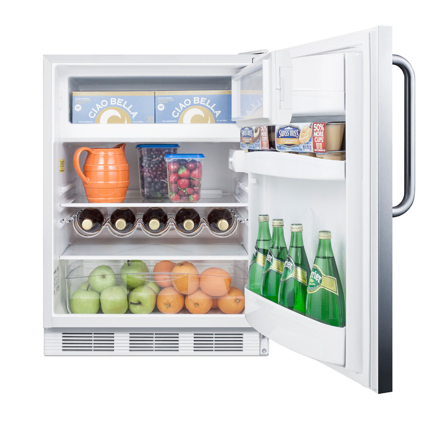 Accucold ADA compliant built-in undercounter refrigerator-freezer for residential use – CT661WCSSADA - Full